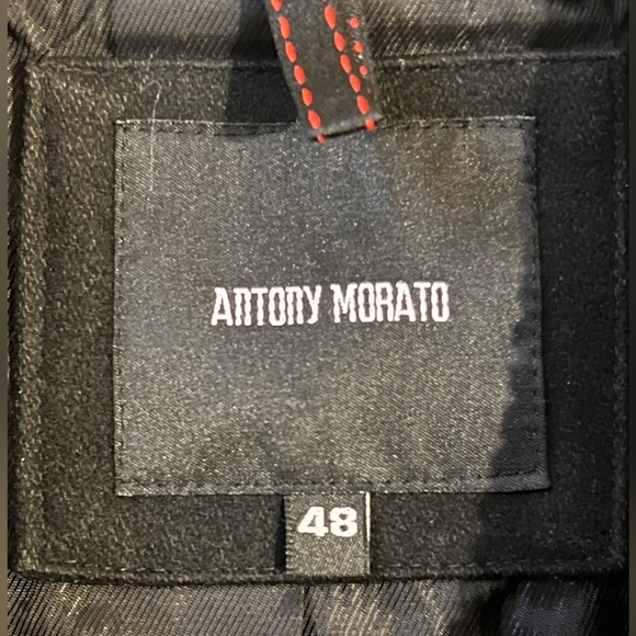 Antony Morato double-breasted wool/viscose double vented coat - Picture 7 of 7